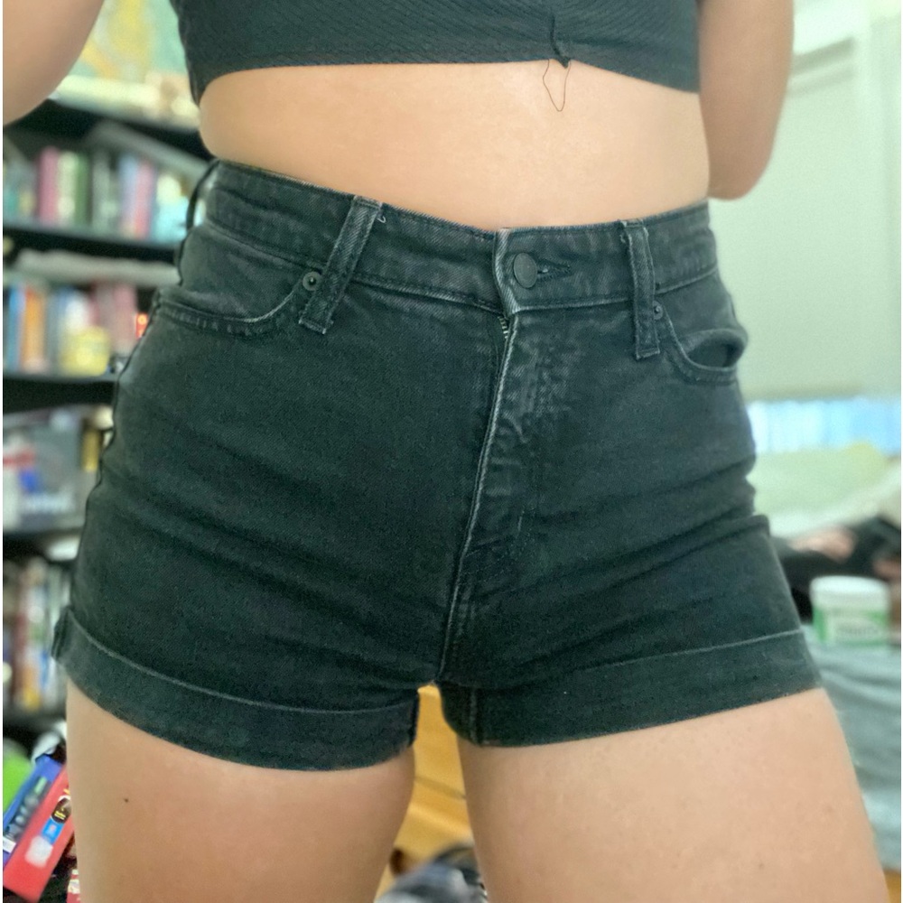 Wild Fable high waisted black jean shorts
